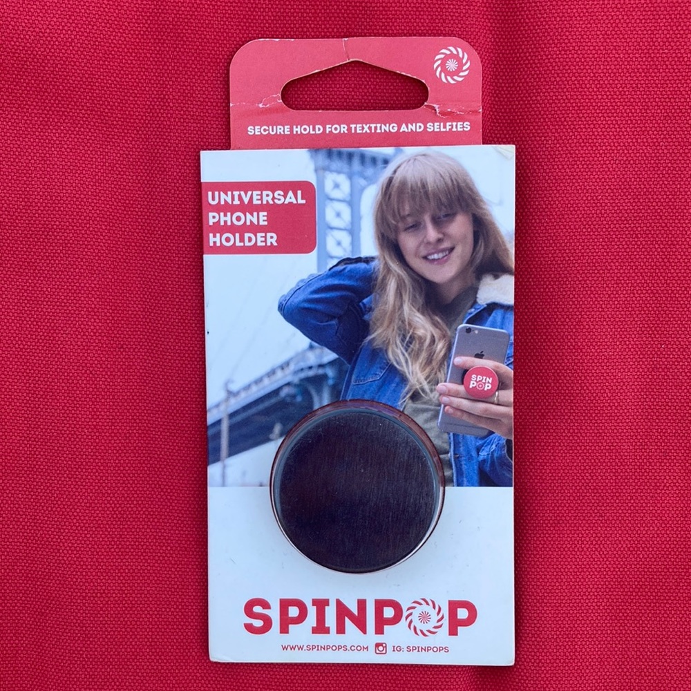 ⚜️Spin Pop Universal Phone Holder Black! NWT!